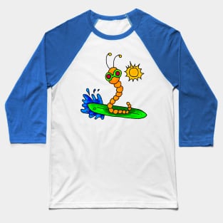 surfer worm Baseball T-Shirt